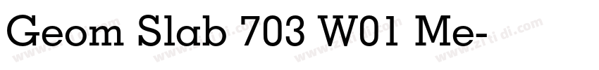 Geom Slab 703 W01 Me字体转换 Geom Slab 703 W01 Me字体转换